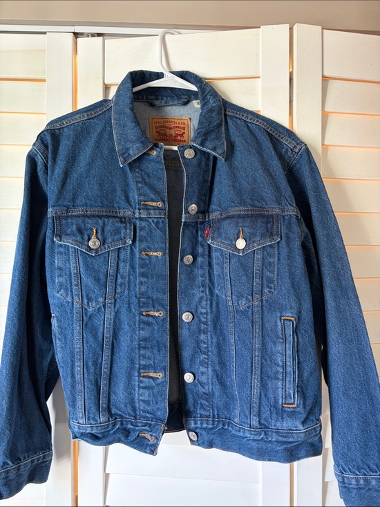 Levi's Other - Levi's Men's Dark Blue Denim Jacket with Button Front